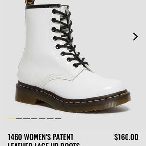 White Womens Lace up Docs!